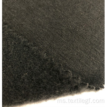 Jualan panas T / C French Black KnittingTerry Brushed Fabric